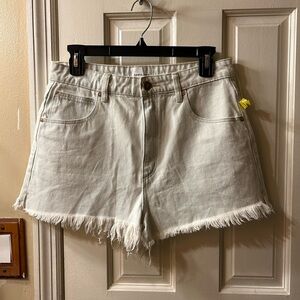 A brand denim white shorts size 12/30